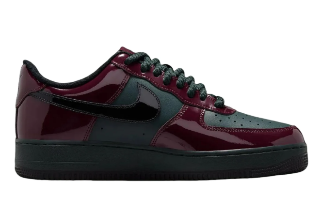 Nike Air Force 1 Low – Patent Dark Beetroot / Black