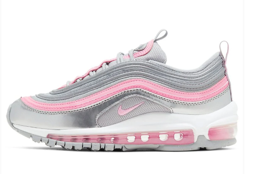 Nike Air Max 97 – Metallic Silver / Pink Foam / Wolf Grey