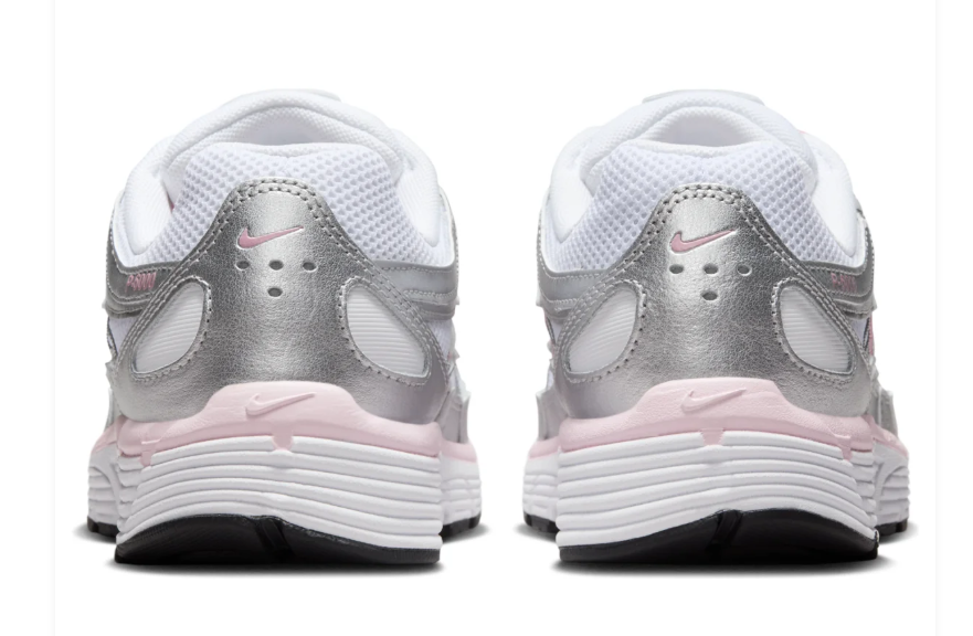 Nike P-6000 – White / Metallic Silver / Pink Foam