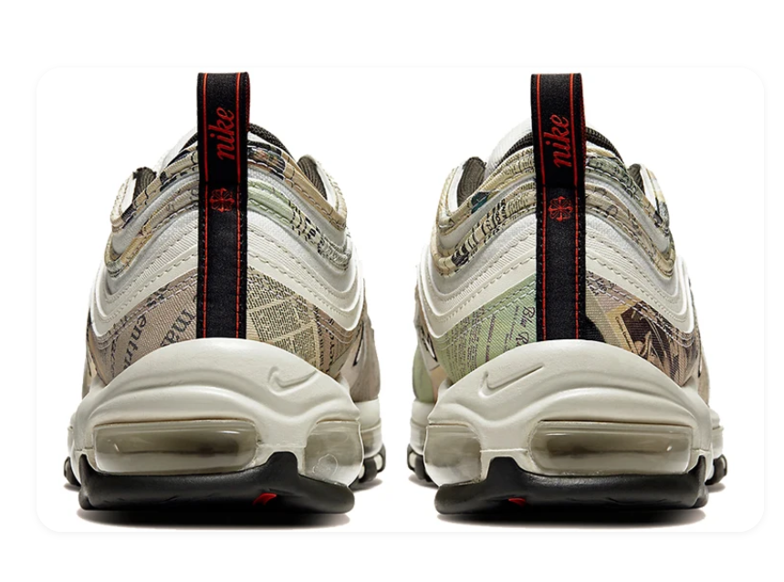 Nike Air Max 97 – Newspaper Print / Sail / Black / University Red