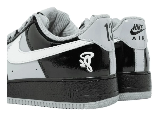 Nike Air Force 1 Low – Paul George PE / Wolf Grey / Black Patent