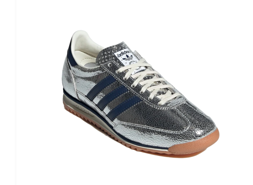 Adidas SL 72 OG – Silver Metallic Crinkle / Night Navy / Gum