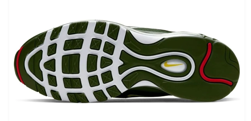 Nike Air Max 97 – Sequoia / University Gold / Team Orange / University Red