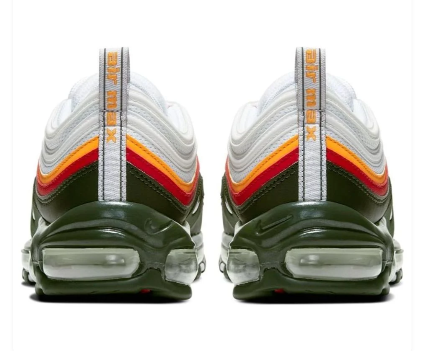 Nike Air Max 97 – Sequoia / University Gold / Team Orange / University Red