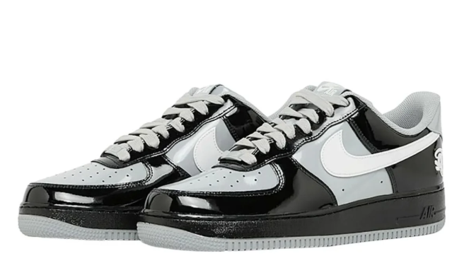 Nike Air Force 1 Low – Paul George PE / Wolf Grey / Black Patent