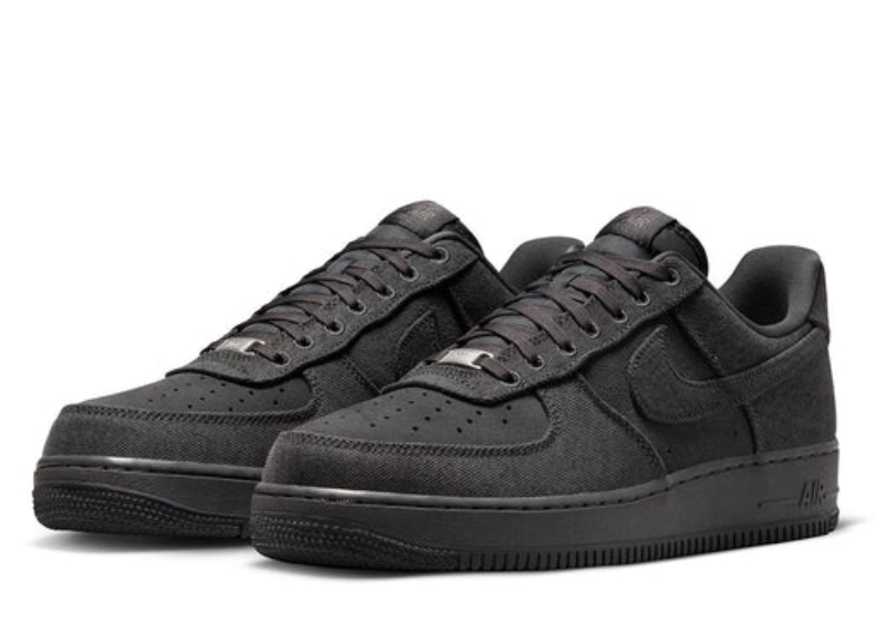 Nike Air Force 1 Low – Triple Black Suede