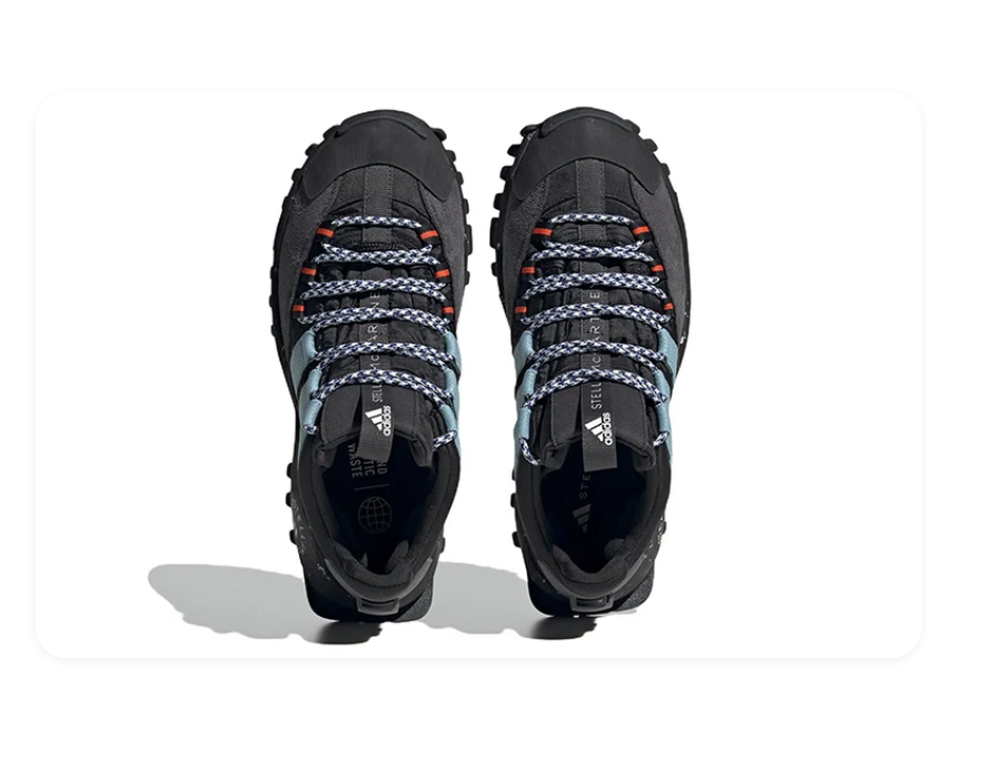 adidas by Stella McCartney Hika Mid – Core Black / Ash Grey / Vivid Red