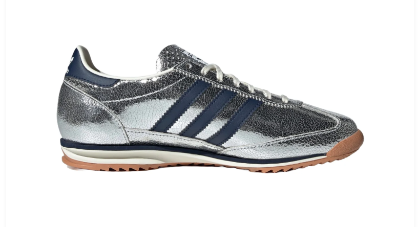 Adidas SL 72 OG – Silver Metallic Crinkle / Night Navy / Gum