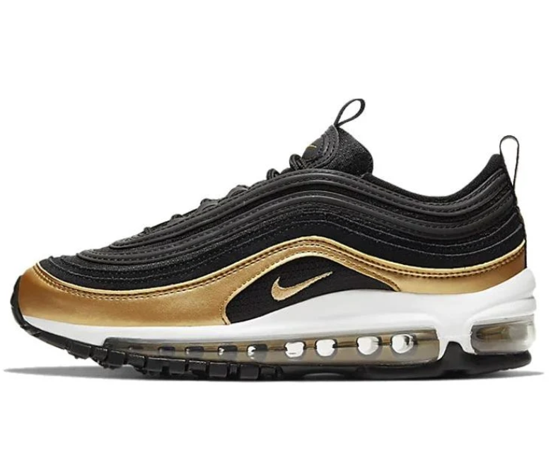 Nike Air Max 97 – Black / Metallic Gold / White