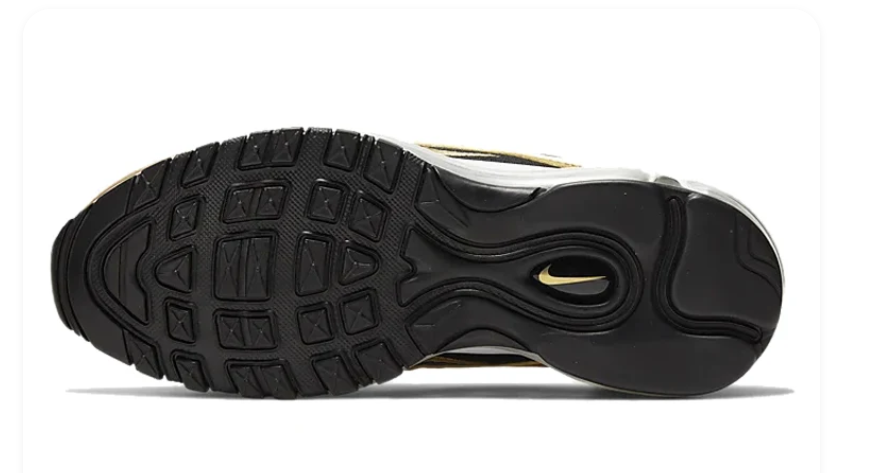 Nike Air Max 97 – Black / Metallic Gold / White