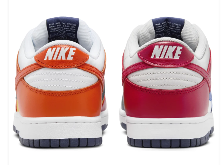 Nike Dunk Low – “What The” Multi-Color / White / Orange / Yellow / Red / Navy