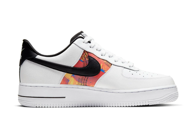 Nike Air Force 1 Low – Misplaced Checks / White / Black / Lava