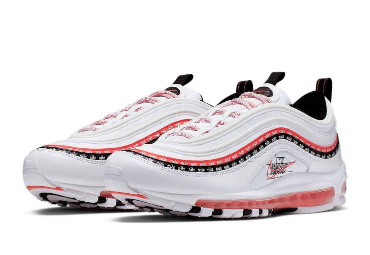 Nike Air Max 97 – White / University Red / Black “Tape Pack”