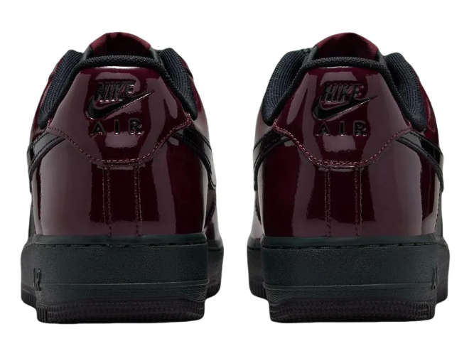 Nike Air Force 1 Low – Patent Dark Beetroot / Black