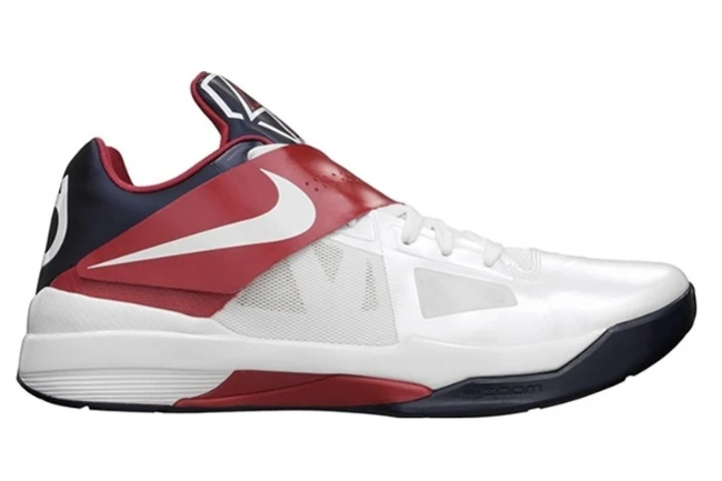Nike KD 4 – USA / White / University Red / Midnight Navy