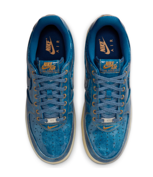 Nike Air Force 1 Low – Industrial Blue / Metallic Gold / Cream Ice