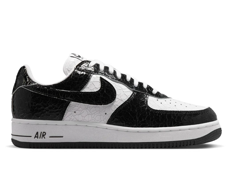 Nike Air Force 1 Low – Black / White Croc Patent Leather