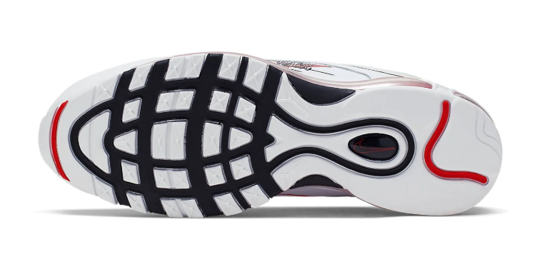 Nike Air Max 97 – White / University Red / Black “Tape Pack”