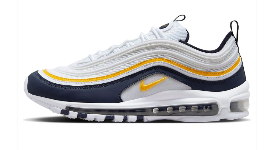 Nike Air Max 97 – White / Midnight Navy / University Gold