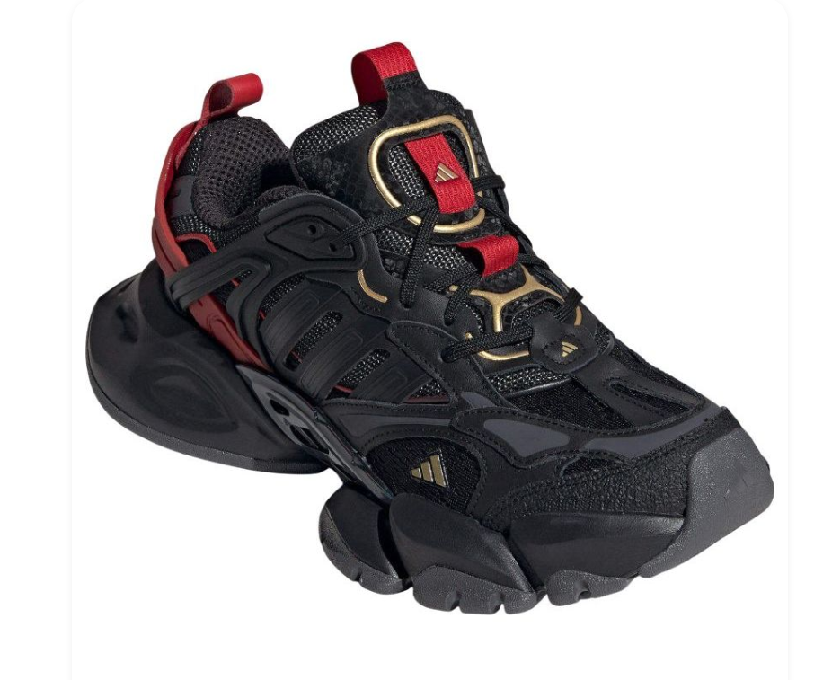 Adidas XLG – Core Black / Dark Red / Gold Metallic