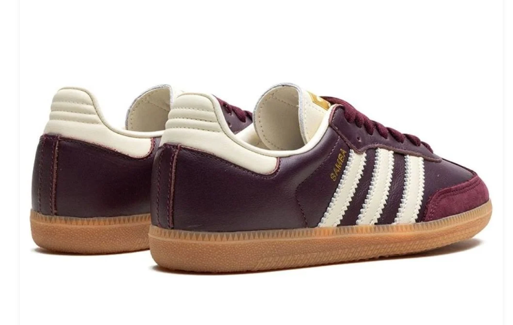 Adidas Samba OG – Dark Maroon / Cream White / Gum