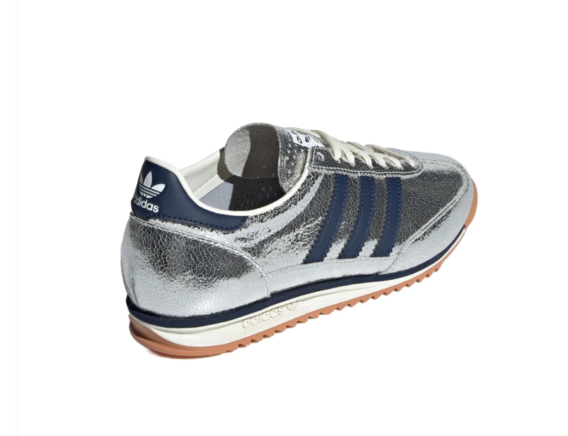 Adidas SL 72 OG – Silver Metallic Crinkle / Night Navy / Gum
