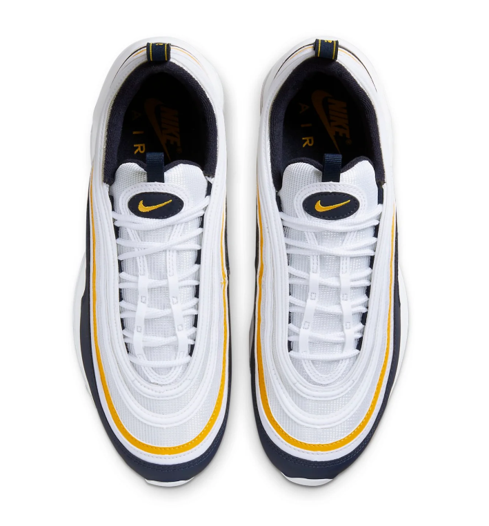 Nike Air Max 97 – White / Midnight Navy / University Gold