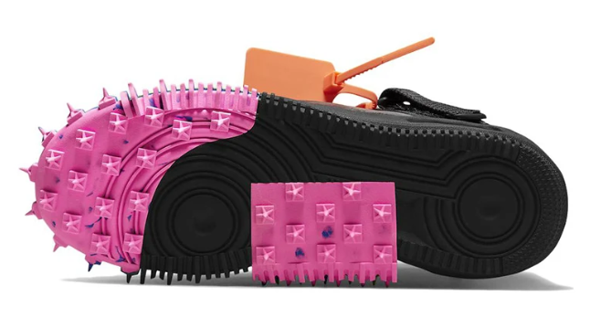 Nike Air Force 1 Mid x Off-White™ – Black / Multi-Color Spikes