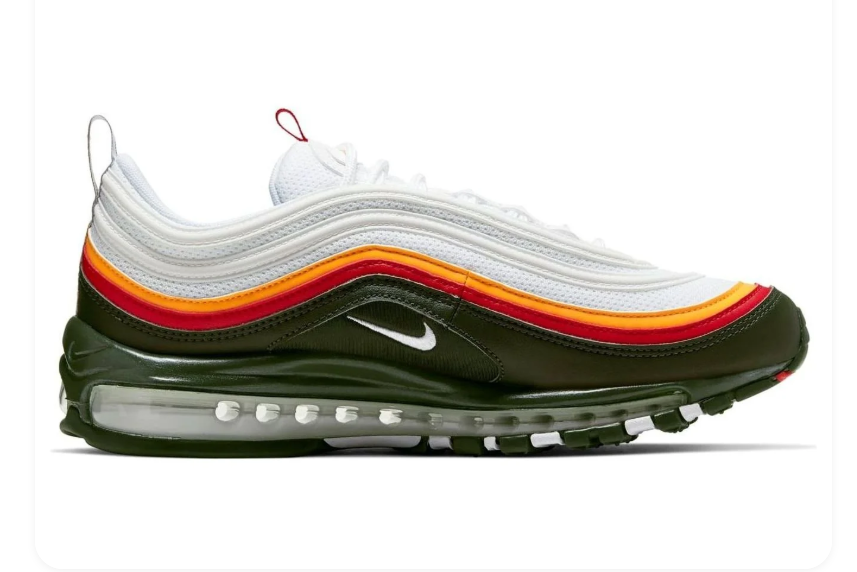 Nike Air Max 97 – Sequoia / University Gold / Team Orange / University Red