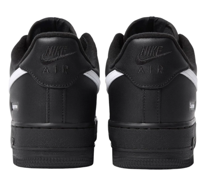 Nike Air Force 1 Low x Supreme – Black / White Swoosh
