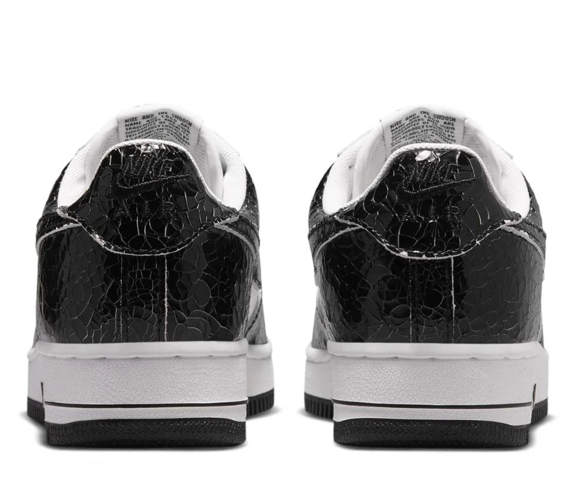 Nike Air Force 1 Low – Black / White Croc Patent Leather
