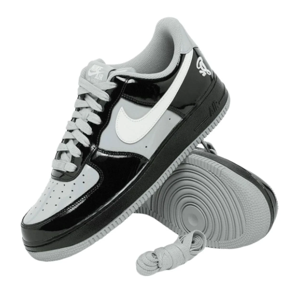 Nike Air Force 1 Low – Paul George PE / Wolf Grey / Black Patent
