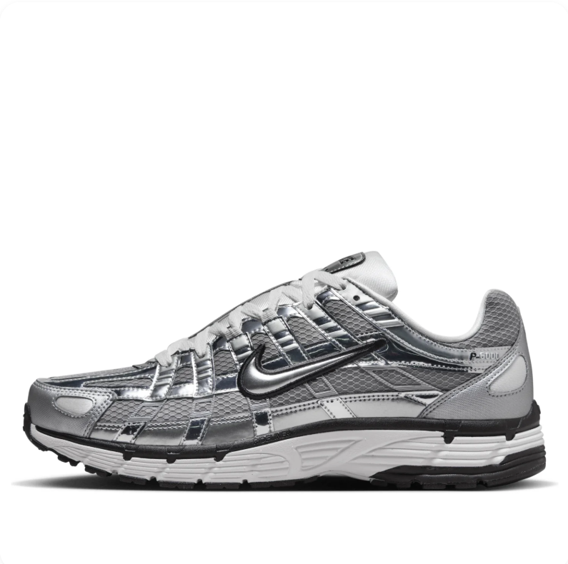 Nike P-6000 Metallic Silver Sneakers