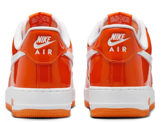 Nike Air Force 1 Low – Safety Orange / Patent / White