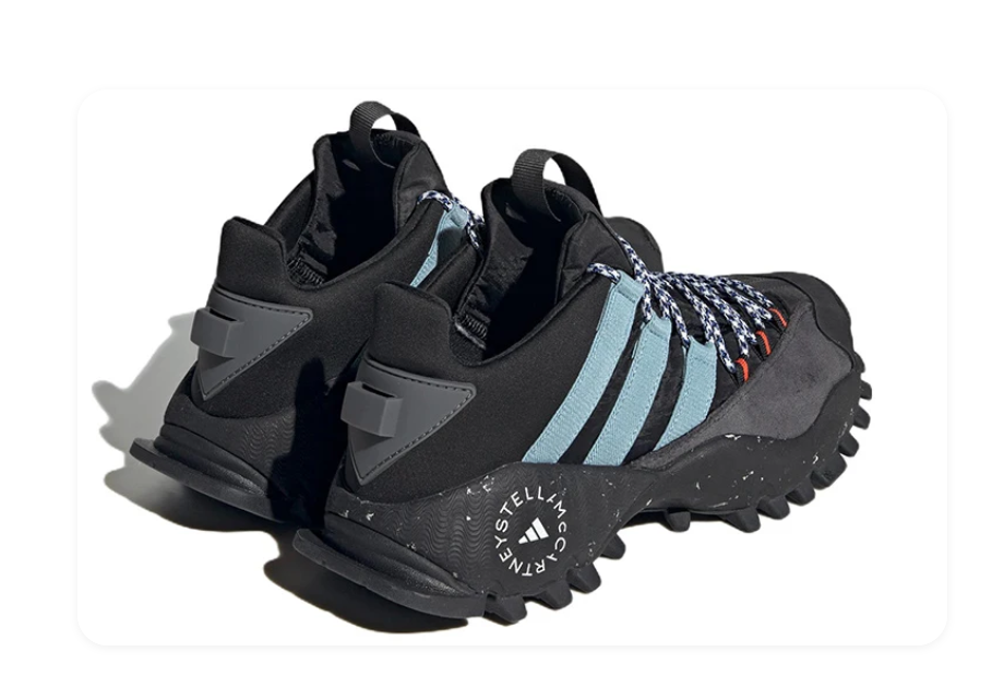 adidas by Stella McCartney Hika Mid – Core Black / Ash Grey / Vivid Red