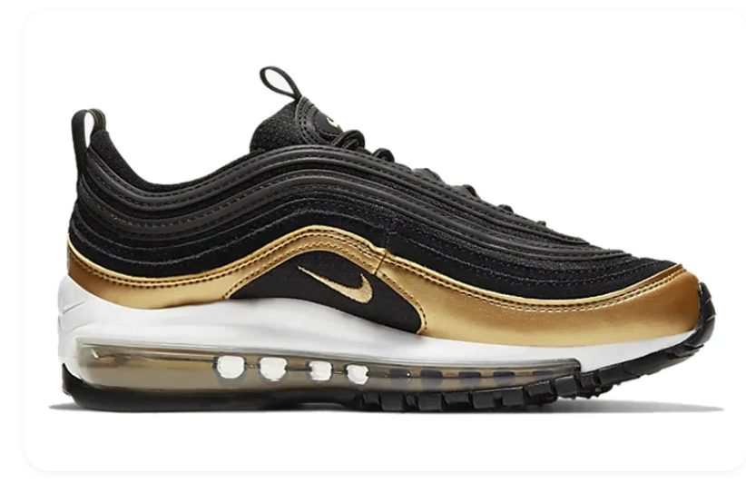 Nike Air Max 97 – Black / Metallic Gold / White