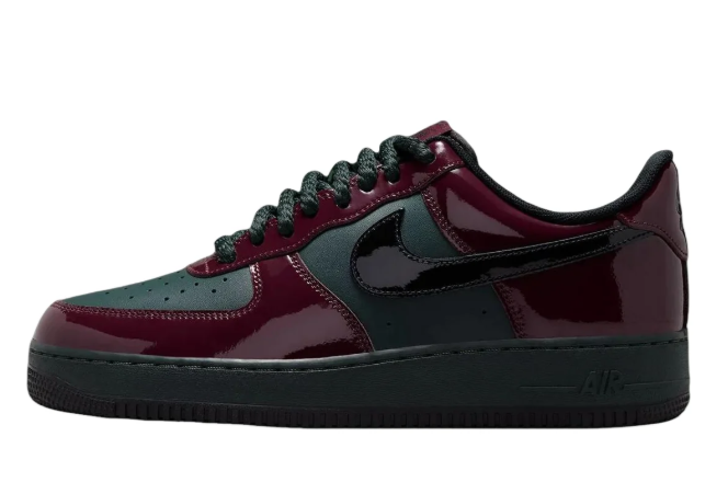 Nike Air Force 1 Low – Patent Dark Beetroot / Black