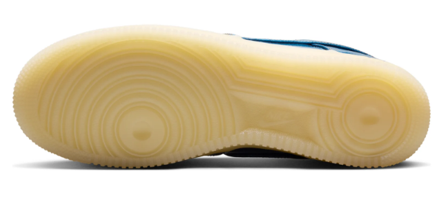 Nike Air Force 1 Low – Industrial Blue / Metallic Gold / Cream Ice