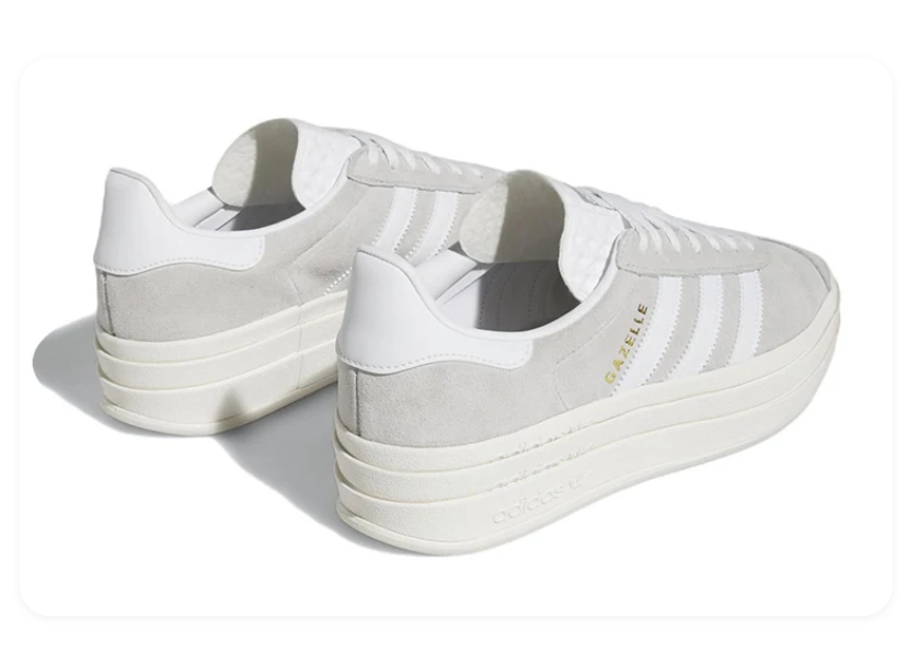 Adidas Gazelle Bold – Crystal White / Cloud White / Off White
