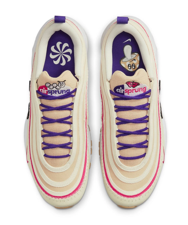Nike Air Max 97 × airsprung – Sail / Peach Cream / Hyper Violet / Hyper Pink