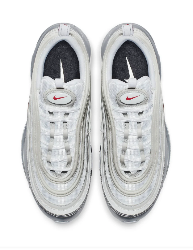 Nike Air Max 97 OG – White / Metallic Silver / University Red “Silver Bullet”