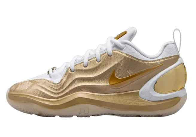 Nike Air Zoom G.T. Hustle 2 – Metallic Gold / White