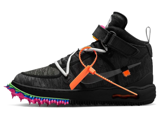 Nike Air Force 1 Mid x Off-White™ – Black / Multi-Color Spikes