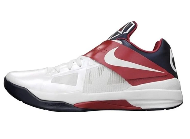 Nike KD 4 – USA / White / University Red / Midnight Navy
