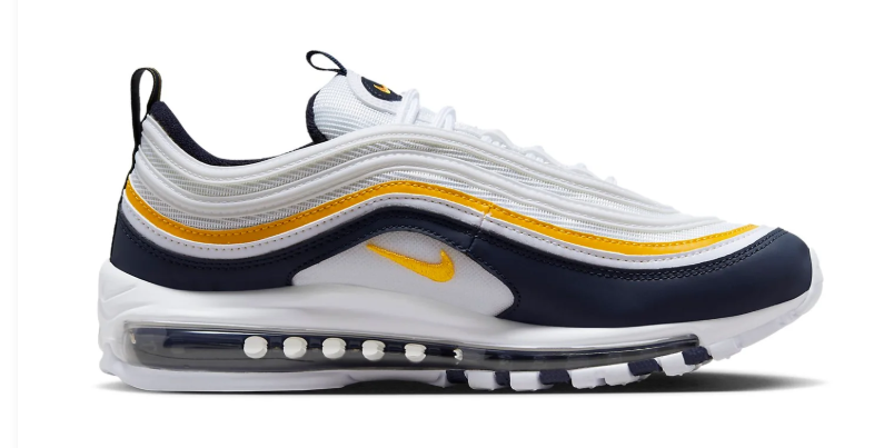 Nike Air Max 97 – White / Midnight Navy / University Gold