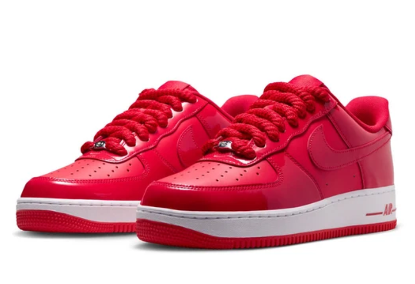 Nike Air Force 1 Low – University Red Patent Leather