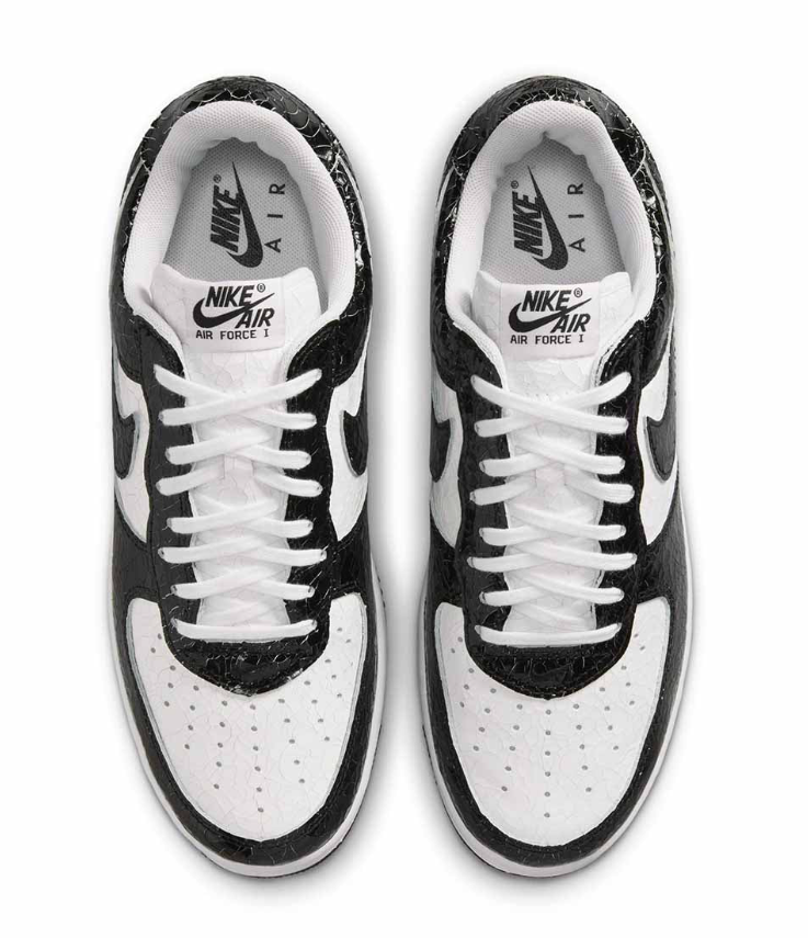 Nike Air Force 1 Low – Black / White Croc Patent Leather
