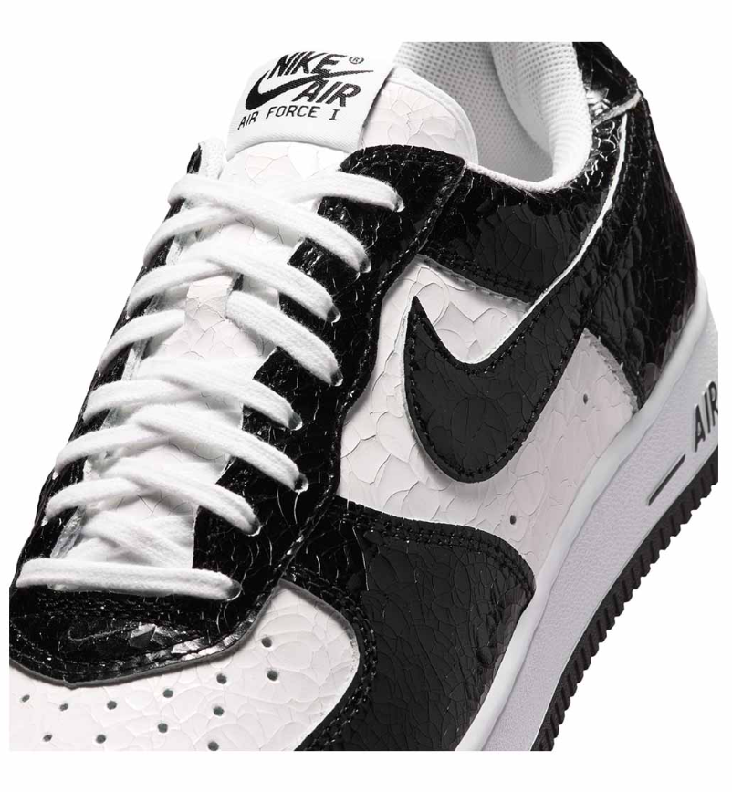 Nike Air Force 1 Low – Black / White Croc Patent Leather