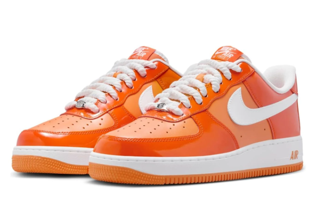 Nike Air Force 1 Low – Safety Orange / Patent / White