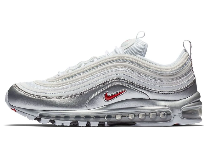 Nike Air Max 97 OG – White / Metallic Silver / University Red “Silver Bullet”